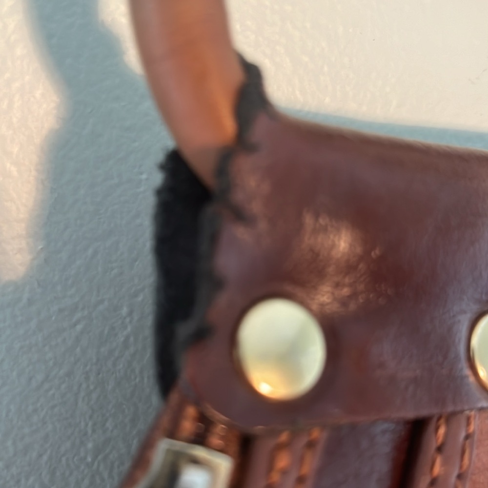 Fe Italian Leather backpack / sling bag Y2K - Picture 6 of 16